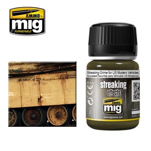 Ammo A.MIG-1207 Streaking Grime For US Modern Vehicles Enamel Paint