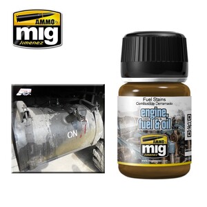 Ammo A.MIG-1409 Fuel Stains Engine, Fuel & Oil Effects 35mL