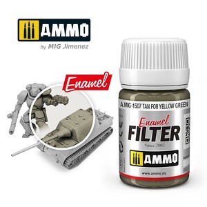 Ammo A.MIG-1507 Tan for Yellow Green Enamel Filter 35mL