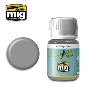 Ammo A.MIG-1600 PLW Light Grey Panel Line Wash