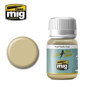 Ammo A.MIG-1604 PLW Pacific Dust Panel Line Wash 35mL