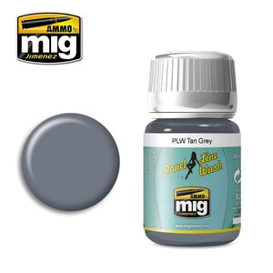 Ammo A.MIG-1610 Panel Line Wash Tan Grey 35ML