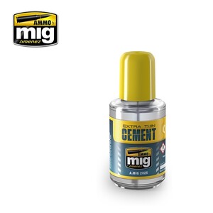 Ammo A.MIG-2025 Extra Thin Cement 30mL (Polyester Plastic Glue)