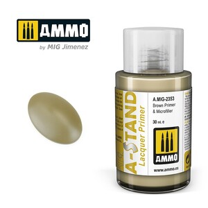 Ammo A.MIG-2353 Brown Primer & Microfiller A-Stand Lacquer 30mL
