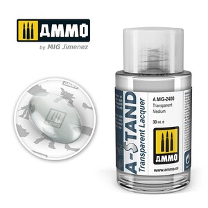 Ammo A.MIG-2400 Transparent Medium A-Stand Lacquer 30mL
