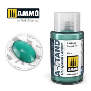 Ammo A.MIG-2406 Armoured Glass A-Stand Lacquer 30mL