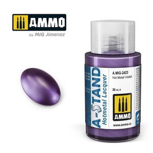 Ammo A.MIG-2423 Hot Metal Violet A-Stand Lacquer 30mL