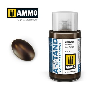 Ammo A.MIG-2425 Hot Metal Burnt Carbon A-Stand Lacquer 30mL