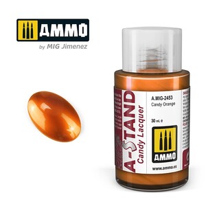 Ammo A.MIG-2453 Candy Orange A-Stand Lacquer 30mL