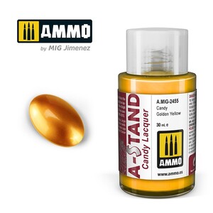 Ammo A.MIG-2455 Candy Golden Yellow A-Stand Lacquer 30mL