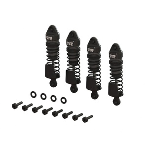 Arrma Aluminum Shock Set, 58mm Length, 2000cSt Oil X 4, Gunmetal: GROM ARA-1560