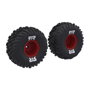 Arrma ARA-2574 dBoots Cut Chevron MT Tyre Set Glued, Red