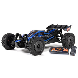 Arrma 1/14 TYPHON GROM 223S DSC 4X4 RTR Brushless Buggy, Blue (Battery & Charger Included)