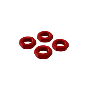 Arrma Aluminum Wheel Nut, 17mm Red  x 4 AR310906