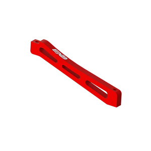 ARRMA 320564 Front Center Aluminium Chassis Brace, 98mm Red