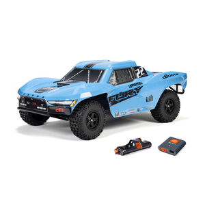 ARRMA FURY MEGA 550 2WD Short Course 1/10 Truck RTR with Battery & Charger, Blue
