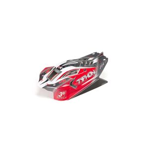 ARRMA AR402274 1/8 Painted & Trimmed Body w/ Decals, Red: Typhon 4X4