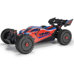 Arrma 1/8 TYPHON MEGA 665 4X4 RTR Brushed Buggy, Red