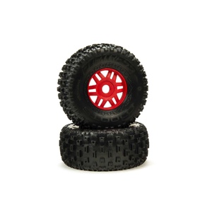 Arrma ARA550065 1/7 dBoots Fortress Front/Rear 2.4/3.3 Pre-Mounted Tires, 17mm Hex, 2pcs
