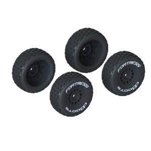 Arrma ARA550117 Dboots 'Fortress' Tire Set Glued (Black), 4pcs
