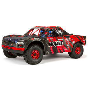 ARRMA 1/7 MOJAVE 6S V2 4X4 BLX Desert Truck with Spektrum Firma RTR, Red/Black