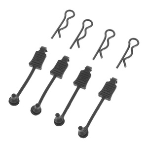 Arrma AR390178 Body Clip Retainers – 1/8 Scale, Black (4pcs)
