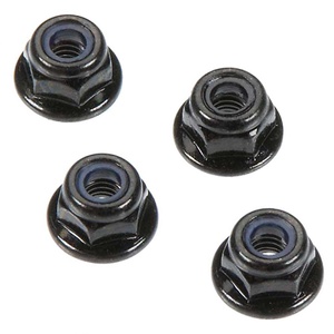 Arrma AR708001 4mm Flange Lock Nuts, 4pcs