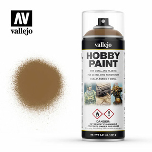 VALLEJO Aerosol Spray Paint Leather Brown  28.014