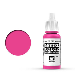 Vallejo Model Color 70.735 Magenta Fluorescent acrylic Paint 17ml