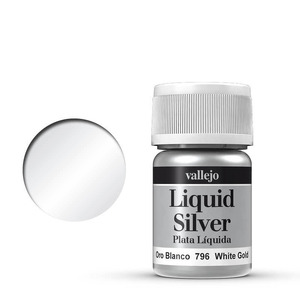 Vallejo White Gold 70.796 Metalic Paint 35ml