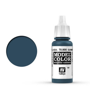 Vallejo Model Color 70.800 Gunmetal Blue acrylic Paint 17ml