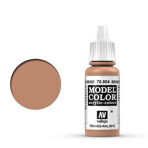 Vallejo Model Color 70.804 Beige Red acrylic Paint 17ml
