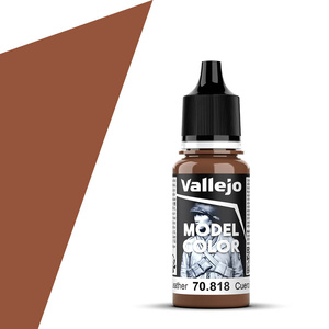 Vallejo Model Colour 70.818 Red Leather Acrylic Paint 18mL