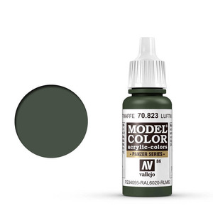 Vallejo Model Color 70.823 Luftwaffe Camouflage Green acrylic Paint 17ml
