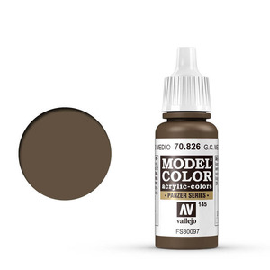 Vallejo Model Color 70.826 German Camouflage Med. Brown acrylic Paint 17ml