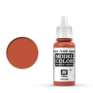 Vallejo Model Color 70.829 Amaranth Red acrylic Paint 17ml