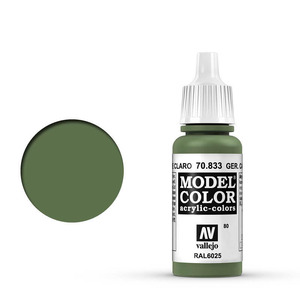Vallejo Model Color 70.833 German Camouflage Bright Green acrylic Paint 17ml