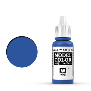 Vallejo Model Color 70.839 Ultramarine acrylic Paint 17ml