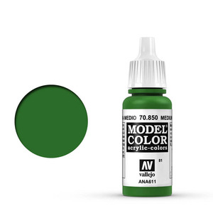 Vallejo Model Color 70.850 Medium Olive acrylic Paint 17ml