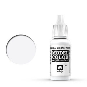 Vallejo Model Color 70.853 White Glaze acrylic Paint 17ml