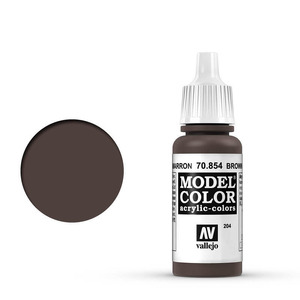 Vallejo Model Color 70.854 Brown Glaze acrylic Paint 17ml