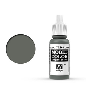 Vallejo Model Color 70.863 Gunmetal Grey acrylic Paint 17ml