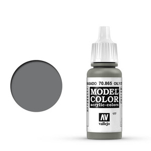Vallejo Model Color 70.865 Oily Steel acrylic Paint 17ml