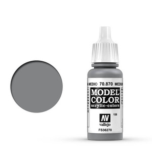 Vallejo Model Color 70.870 Medium Sea Grey acrylic Paint 17ml