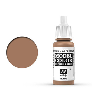 Vallejo Model Color 70.876 Brown Sand acrylic Paint 17ml