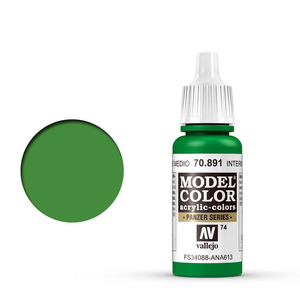 Vallejo Model Color 70.891 Intermediate Green acrylic Paint 17ml