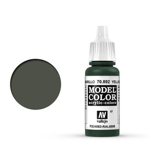 Vallejo Model Color 70.892 Yellow Olive acrylic Paint 17ml