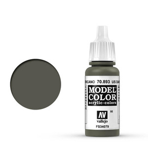 Vallejo Model Color 70.893 US Dark Green acrylic Paint 17ml