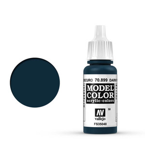 Vallejo Model Color 70.899 Dark Prussian Blue acrylic Paint 17ml