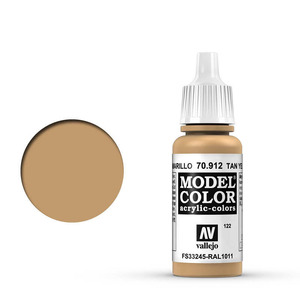 Vallejo Model Color 70.912 Tan Yellow acrylic Paint 17ml